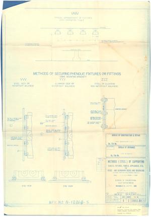 Primary view of object titled 'Methods (Steel) of Supporting Cables, Fixtures, Panels Appliances, Etc for Steel & Aluminum Dk.s & Bulkheads - 38 of 39'.