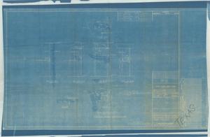Primary view of object titled 'Foundation for Dk. W" Controller 2nd Dk. Abaft 7'-3" Off Centerline to Stbd Frs 23 - 24'.