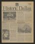 Journal/Magazine/Newsletter: Historic Dallas, Volume 10, Number 4, July-August 1986
