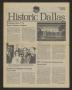 Thumbnail image of item number 1 in: 'Historic Dallas, Volume 5, Number 10, Summer 1984'.