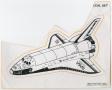 Text: [Sticker of the Columbia Spaceship From NASA]