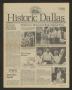 Journal/Magazine/Newsletter: Historic Dallas, Volume 12, Number 4, October-November 1988