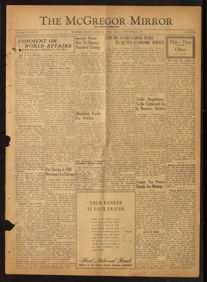 Primary view of object titled 'The McGregor Mirror and Herald-Observer (McGregor, Tex.), Vol. 57, No. 23, Ed. 1 Friday, September 28, 1945'.