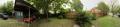 Photograph: Panoramic image of the carport and front yard of a home in Denton, Te…