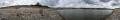 Photograph: Panoramic image of the Denison Dam and the Red River.