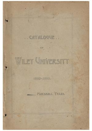 Yearbook of Wiley University, 1893