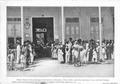 Photograph: [People outside of a relief station in Havana]