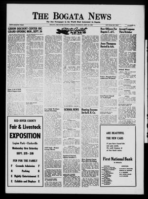 Primary view of object titled 'The Bogata News (Bogata, Tex.), Vol. 58, No. 51, Ed. 1 Thursday, September 26, 1968'.