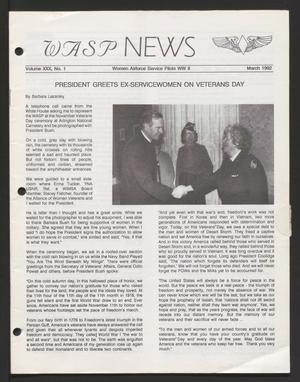 Primary view of object titled 'WASP News, Volume 30, Number 1, March 1992'.