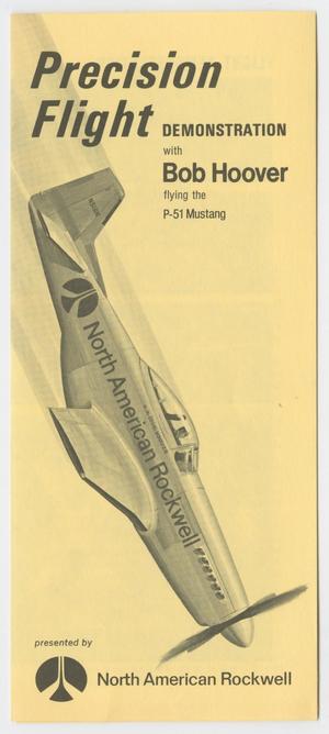 Primary view of object titled '[Pamphlet: Precision Flight Demonstration with Bob Hoover]'.