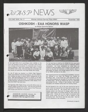 Primary view of object titled 'WASP News, Volume 31, Number 3, November 1993'.