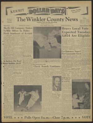 Primary view of object titled 'The Winkler County News (Kermit, Tex.), Vol. 24, No. 54, Ed. 1 Monday, November 7, 1960'.
