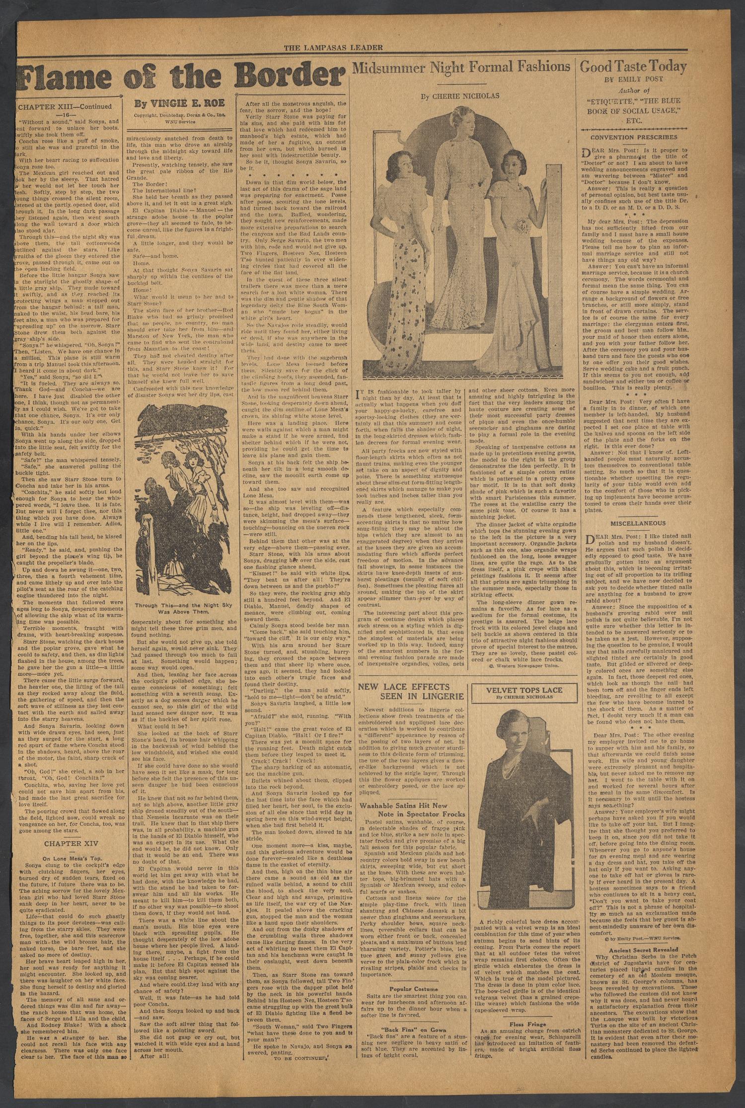 The Lampasas Daily Leader (Lampasas, Tex.), Vol. 31, No. 135, Ed. 1 Saturday, August 11, 1934
                                                
                                                    [Sequence #]: 3 of 4
                                                