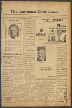 Primary view of object titled 'The Lampasas Daily Leader (Lampasas, Tex.), Vol. 32, No. 194, Ed. 1 Saturday, October 19, 1935'.