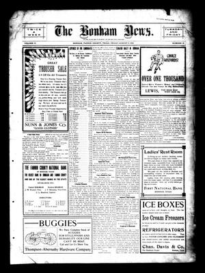 Primary view of object titled 'The Bonham News. (Bonham, Tex.), Vol. 45, No. 29, Ed. 1 Friday, August 5, 1910'.