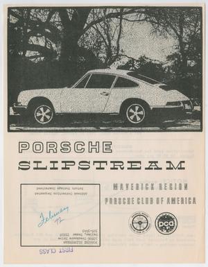 Primary view of object titled 'Porsche Slipstream, Volume 11, Number 2, February 1972'.