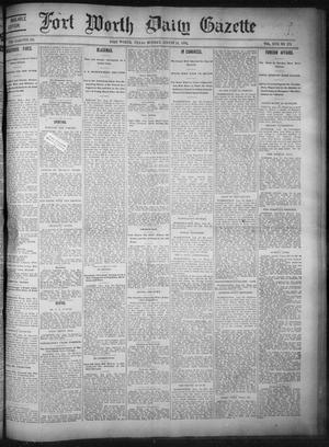 Primary view of object titled 'Fort Worth Daily Gazette. (Fort Worth, Tex.), Vol. 17, No. 271, Ed. 1, Monday, August 14, 1893'.