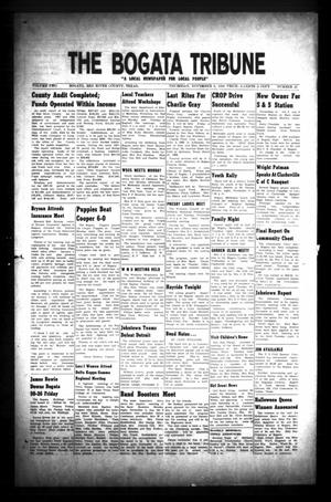 Primary view of object titled 'The Bogata Tribune (Bogata, Tex.), Vol. 2, No. 25, Ed. 1 Thursday, November 5, 1959'.