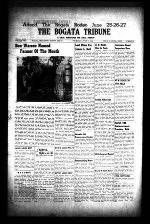 Primary view of object titled 'The Bogata Tribune (Bogata, Tex.), Vol. 2, No. 4, Ed. 1 Thursday, June 11, 1959'.
