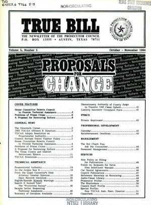 True Bill, Volume 5, Number 5, October-November 1984
