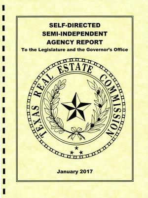 Primary view of object titled 'Self-Directed Semi-Independent Agency Report to the Legislature and the Governor's Office'.