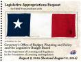 Book: Texas Department of Licensing and Regulation Requests for Legislative…