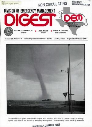 Primary view of object titled 'Division of Emergency Management Digest, Volume 36, Number 4, September-October 1990'.