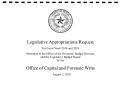 Primary view of Texas Office of Capital and Forensic Writs Requests for Legislative Appropriations: 2018 and 2019
