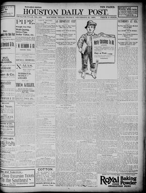 Primary view of object titled 'The Houston Daily Post (Houston, Tex.), Vol. TWELFTH YEAR, No. 265, Ed. 1, Friday, December 25, 1896'.