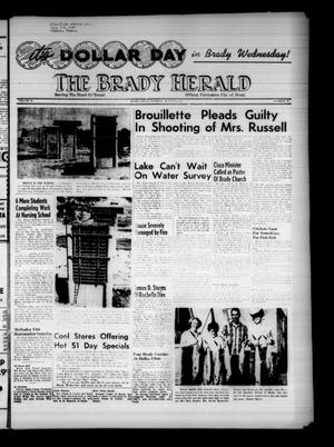 Primary view of object titled 'The Brady Herald (Brady, Tex.), Vol. 14, No. 46, Ed. 1 Tuesday, August 6, 1957'.