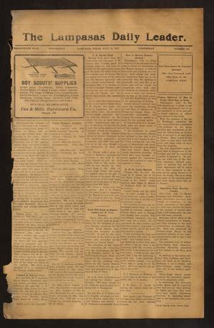 Primary view of object titled 'The Lampasas Daily Leader. (Lampasas, Tex.), Vol. 14, No. 107, Ed. 1 Wednesday, July 11, 1917'.