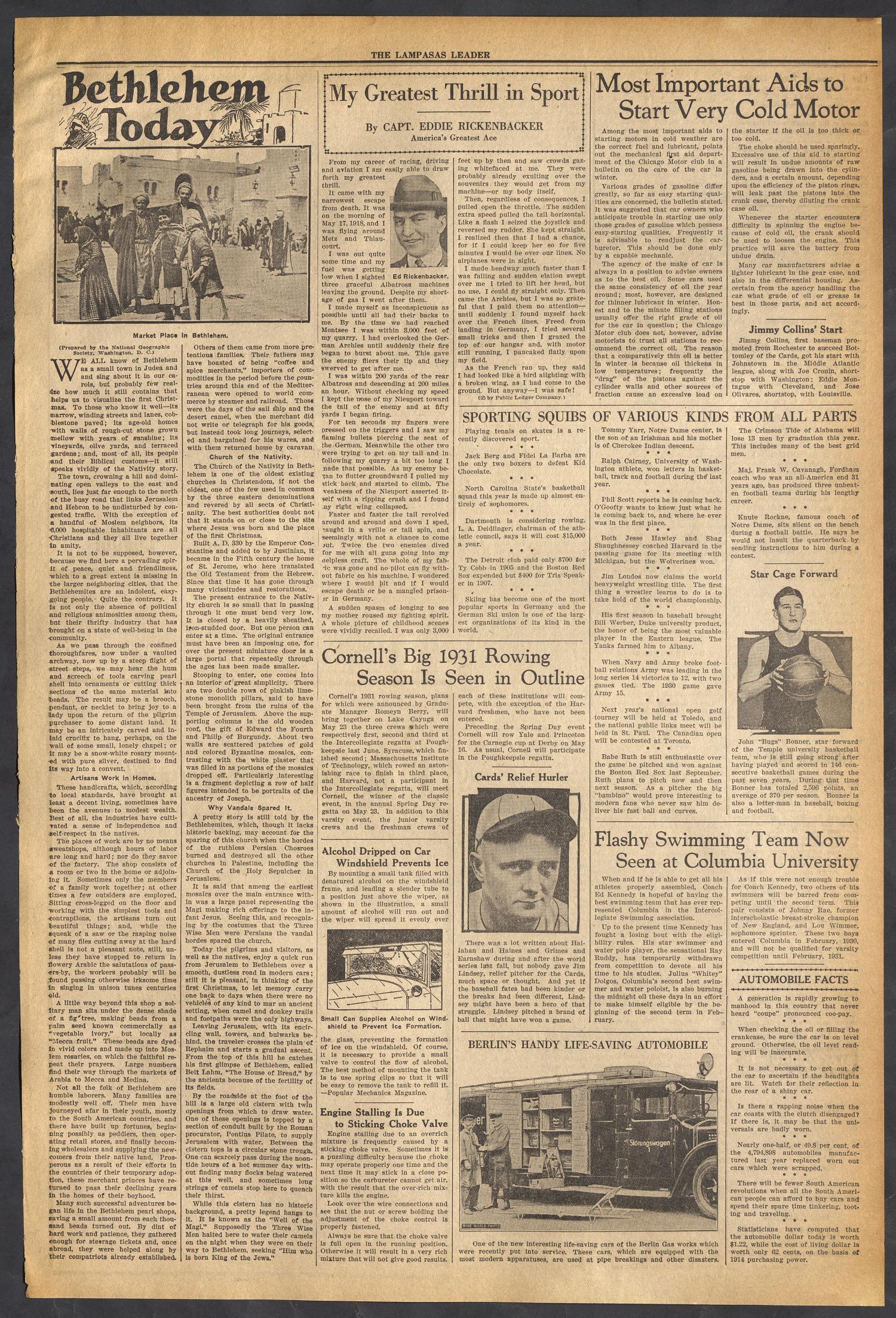 The Lampasas Daily Leader (Lampasas, Tex.), Vol. 27, No. 268, Ed. 1 Saturday, January 17, 1931
                                                
                                                    [Sequence #]: 3 of 4
                                                