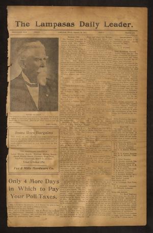 Primary view of object titled 'The Lampasas Daily Leader. (Lampasas, Tex.), Vol. 13, No. 278, Ed. 1 Friday, January 26, 1917'.