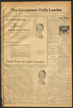 Primary view of object titled 'The Lampasas Daily Leader (Lampasas, Tex.), Vol. 28, No. 216, Ed. 1 Saturday, November 14, 1931'.