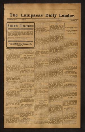 Primary view of object titled 'The Lampasas Daily Leader. (Lampasas, Tex.), Vol. 14, No. 146, Ed. 1 Saturday, August 25, 1917'.