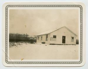 Primary view of object titled '[Photograph of a Church in Winter, 1940]'.
