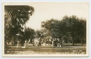 Primary view of object titled '[Postcard Picturing Baylor University]'.