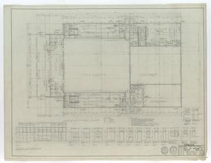 Primary view of object titled 'High School Gymnasium Abilene, Texas: First Floor Plan'.