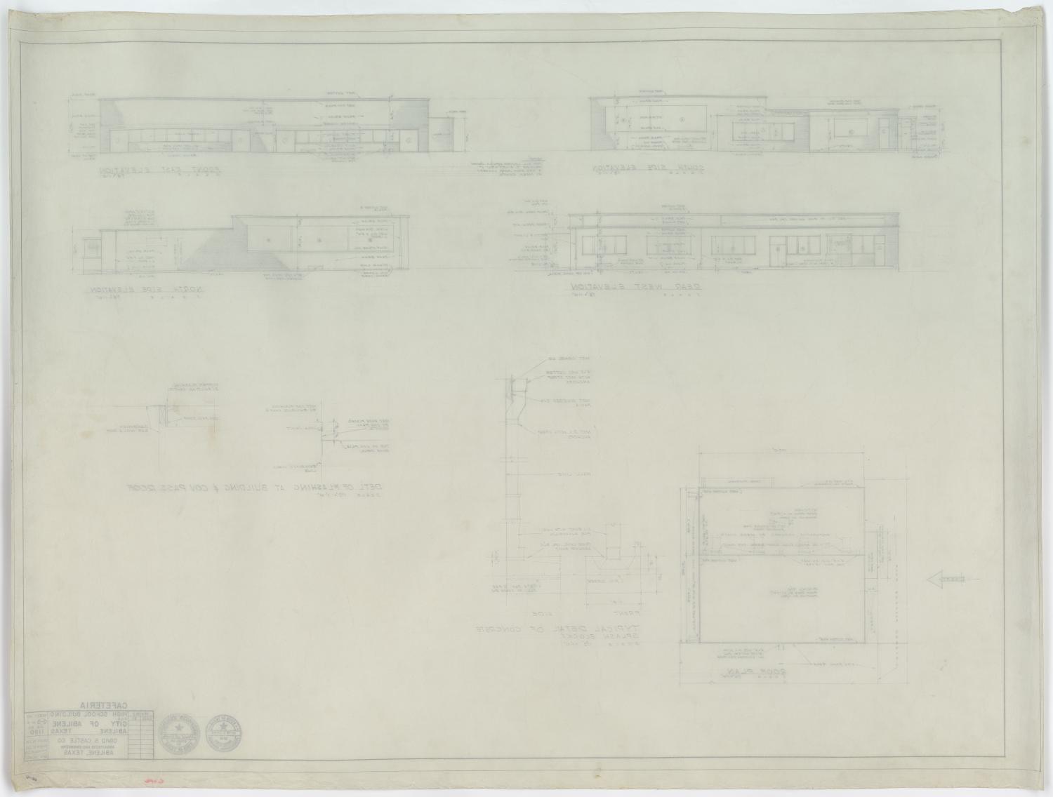 High School Cafeteria Abilene, Texas: Roof Plan & Building Elevation Directions
                                                
                                                    [Sequence #]: 2 of 2
                                                