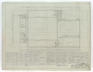 Primary view of object titled 'High School Gymnasium Abilene, Texas: Second Floor Plan'.