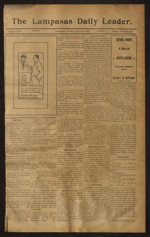 Primary view of object titled 'The Lampasas Daily Leader. (Lampasas, Tex.), Vol. 8, No. 3017, Ed. 1 Saturday, August 26, 1911'.