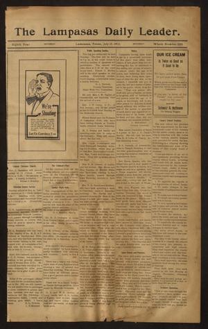 Primary view of object titled 'The Lampasas Daily Leader. (Lampasas, Tex.), Vol. 8, No. 2281, Ed. 1 Saturday, July 15, 1911'.