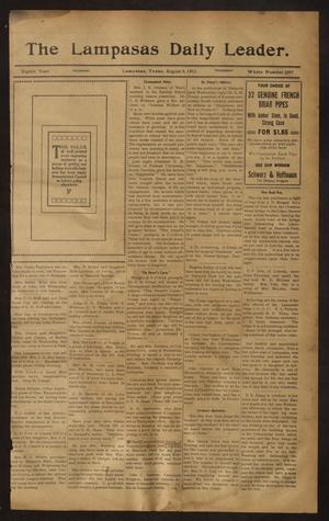 Primary view of The Lampasas Daily Leader. (Lampasas, Tex.), Vol. 8, No. 2297, Ed. 1 Thursday, August 3, 1911