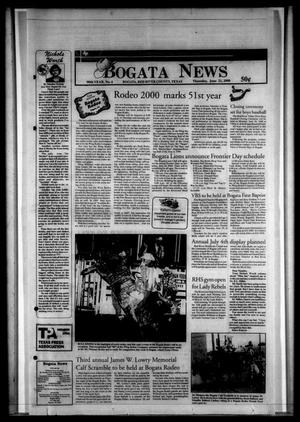 Primary view of object titled 'Bogata News (Bogata, Tex.), Vol. 90, No. 6, Ed. 1 Thursday, June 22, 2000'.