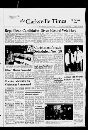 Primary view of object titled 'The Clarksville Times (Clarksville, Tex.), Vol. 100, No. 43, Ed. 1 Thursday, November 9, 1972'.