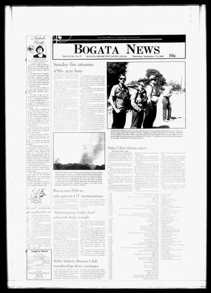 Primary view of object titled 'Bogata News (Bogata, Tex.), Vol. 90, No. 19, Ed. 1 Thursday, September 21, 2000'.