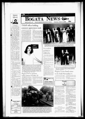 Primary view of object titled 'Bogata News (Bogata, Tex.), Vol. 90, No. 24, Ed. 1 Thursday, October 26, 2000'.