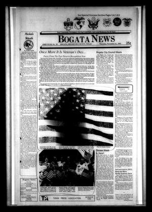 Primary view of object titled 'Bogata News (Bogata, Tex.), Vol. 83, No. 30, Ed. 1 Thursday, November 11, 1993'.