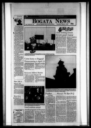 Primary view of object titled 'Bogata News (Bogata, Tex.), Vol. 91, No. 41, Ed. 1 Thursday, March 7, 2002'.