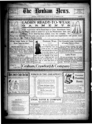 Primary view of The Bonham News. (Bonham, Tex.), Vol. 40, No. 46, Ed. 1 Friday, November 10, 1905